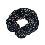 Black Scrunchie with White Spots