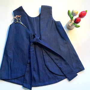 Denim Dress with Tie Back | Folk Garden