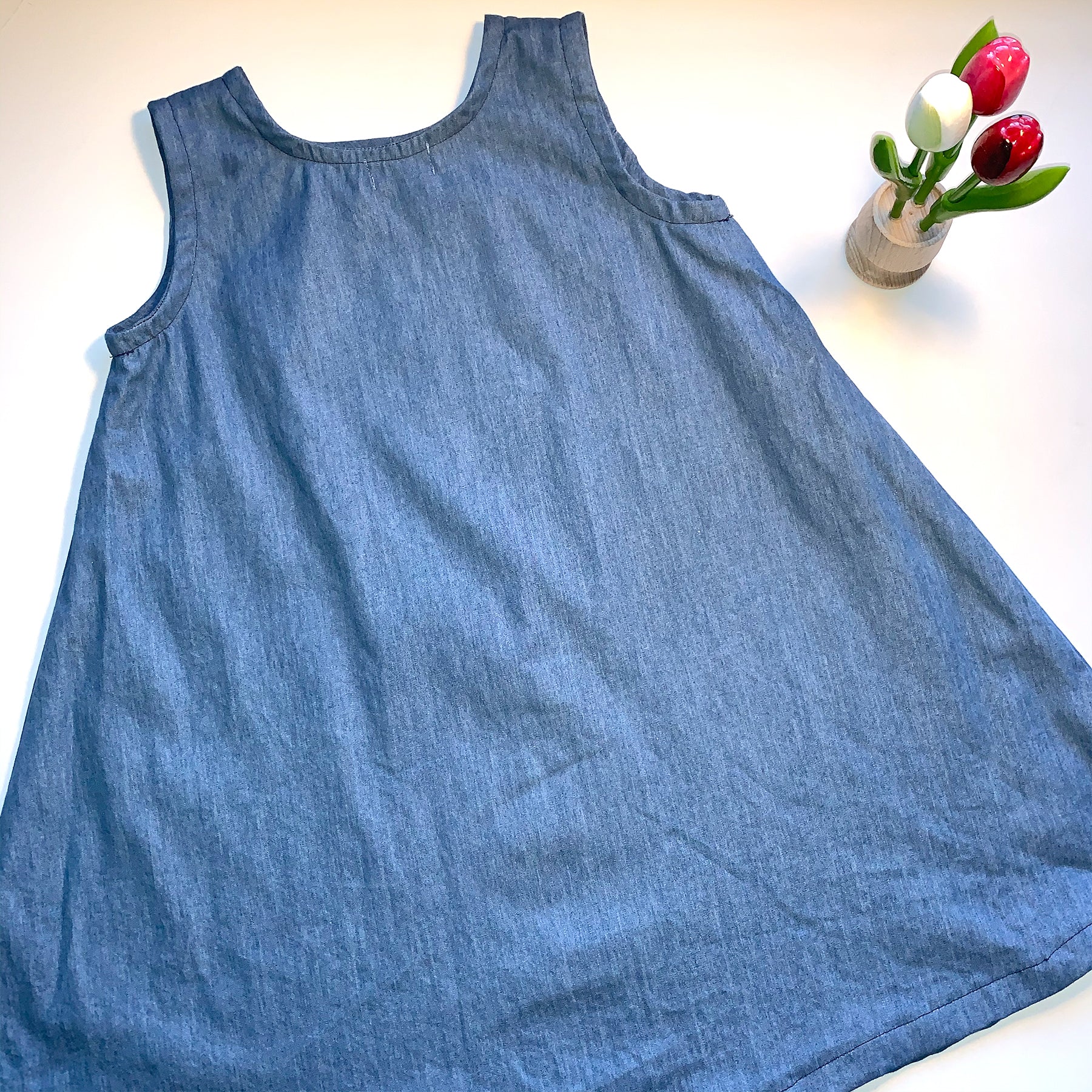 Denim Shift Dress | Classic Floral