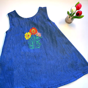 Denim Shift Dress | Classic Floral