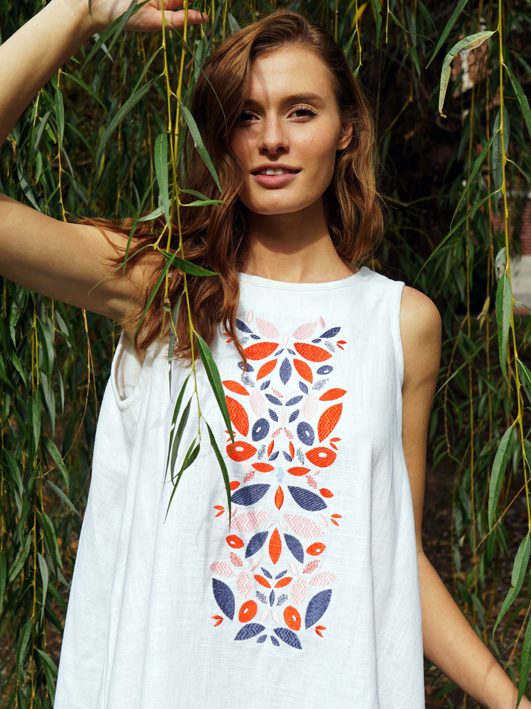 Embroidered Linen Dress – Alyssa Brieanne Embroidery