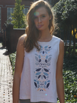 Embroidered Linen Top