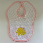 Quilted Yellow Elephant Baby Bib